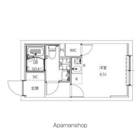 AXIA CITY大山(ワンルーム/3階)の間取り写真