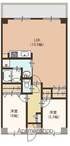CUREZZA瀬田西(2LDK/5階)の間取り写真