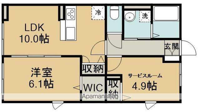 ハイムメゾン新狭山A(1SLDK/1階)の間取り写真