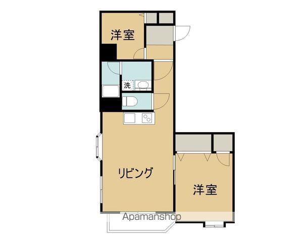 ライオンズマンション本町通第2(2LDK/5階)の間取り写真