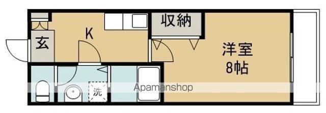 PUPPY東照宮(1K/1階)の間取り写真