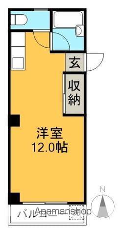 ミキハイツ(ワンルーム/4階)の間取り写真