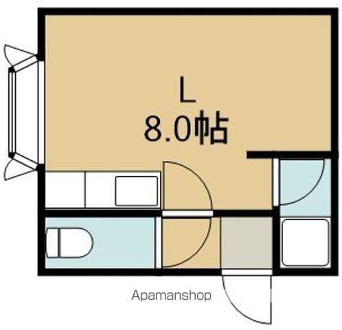 ハッピーハイム柳町(ワンルーム/2階)の間取り写真