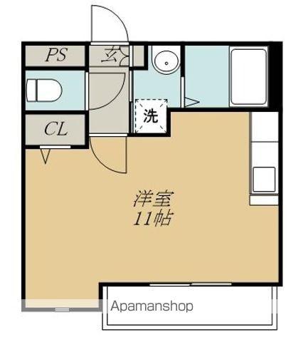 エルフ上杉(ワンルーム/5階)の間取り写真