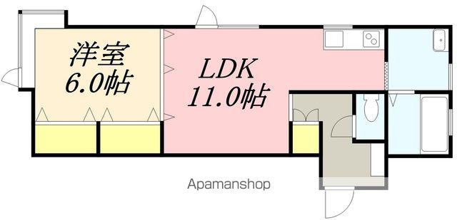 ラ・ミーナ(1LDK/3階)の間取り写真