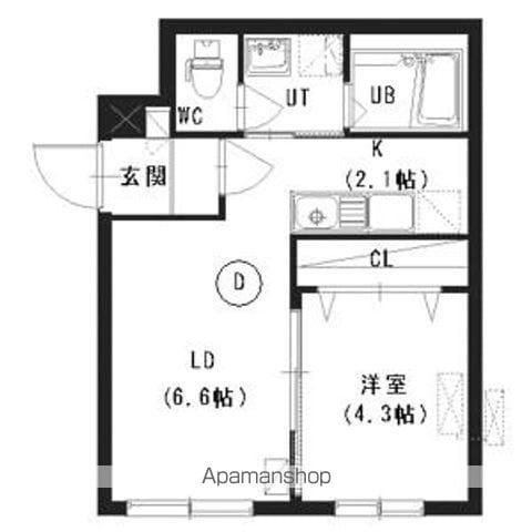 PROGRESS(1LDK/3階)の間取り写真