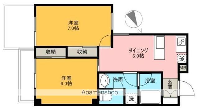 ベルコート上連雀 3階階 間取り