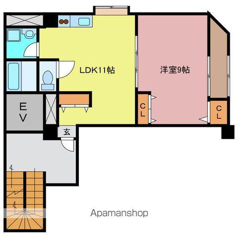 スカイコート大津中央2(1LDK/5階)の間取り写真