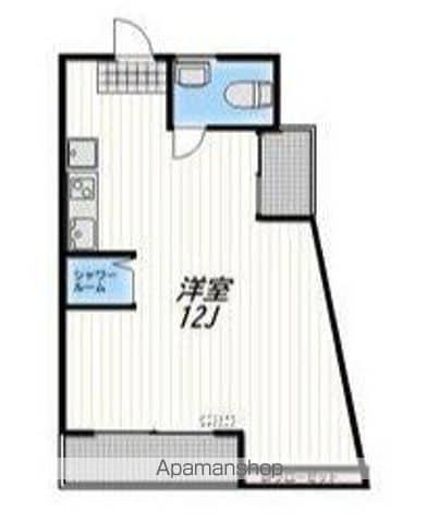 ARPELS(ワンルーム/3階)の間取り写真