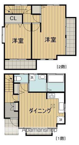 五日市線 東秋留駅 徒歩3分 2階建 築14年(2LDK)の間取り写真
