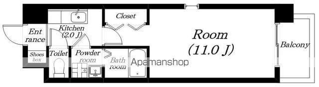 クエスト西大路(1K/5階)の間取り写真