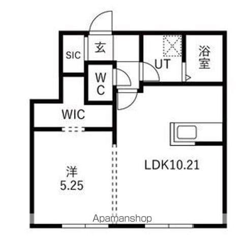 セナリオフォルム柏たなかⅡ(1LDK/1階)の間取り写真