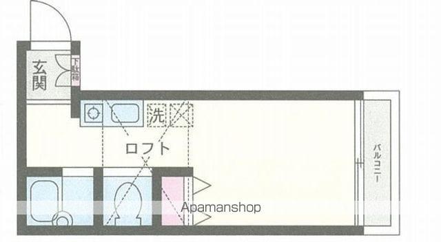ISヒルズ(ワンルーム/2階)の間取り写真