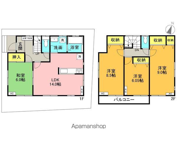 東武鉄道野田線 七里駅 徒歩17分 2階建 築18年(4LDK)の間取り写真