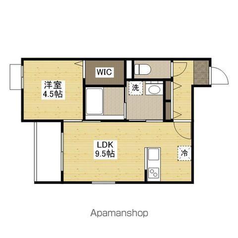 ASUMAISON長束(1LDK/3階)の間取り写真