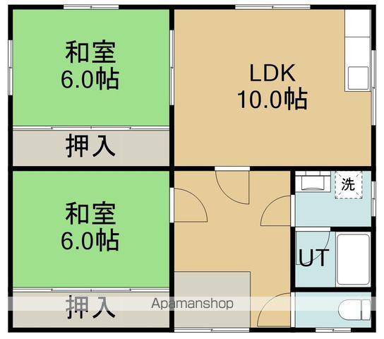東浜2丁目7番一棟二戸(2LDK/2階)の間取り写真