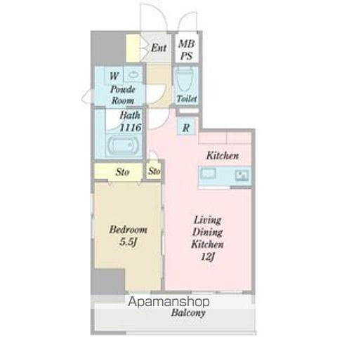 SD COURT KANAYAMA(1LDK/14階)の間取り写真