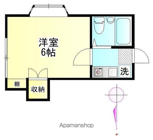 カーサ・ココ(1K/1階)の間取り写真