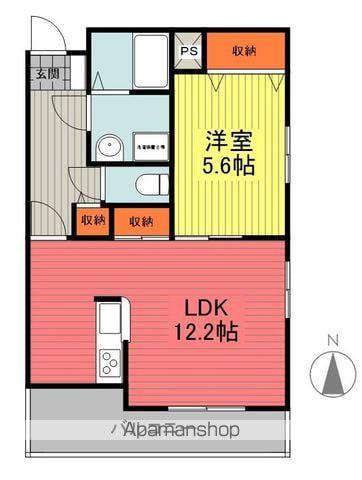 ドルチェ・カーサ新町(1LDK/1階)の間取り写真