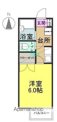 エルピースⅡ(1K/2階)の間取り写真