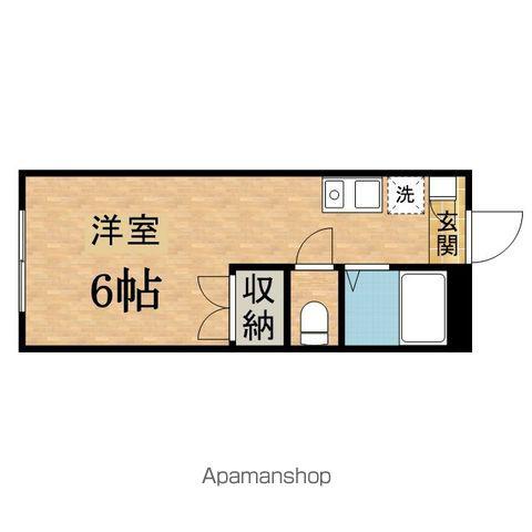 グリーンヒルズK(ワンルーム/2階)の間取り写真