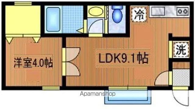 東京都練馬区 2階建 築5年(1LDK/2階)の間取り写真