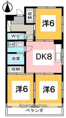 品川第一ビル(3DK/4階)の間取り写真