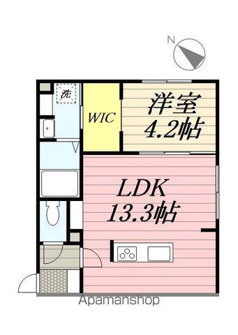ネコフィーノ・モネ(1LDK/1階)の間取り写真
