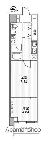 WEAVE BASE -ITABASHI HONCHO 板橋本町(2K/7階)の間取り写真
