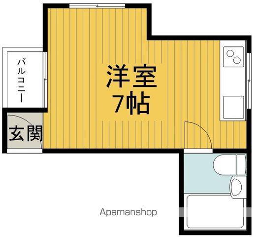エクセレンスⅠ(ワンルーム/3階)の間取り写真