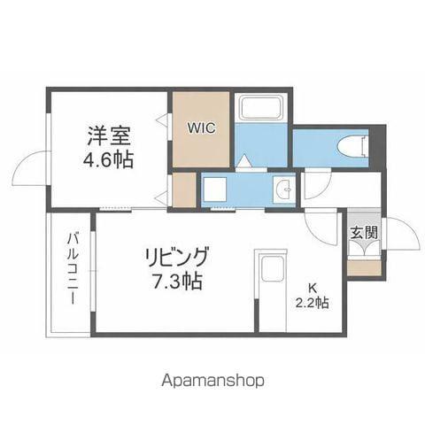  麻生町5丁目MS (1LDK/3階)の間取り写真