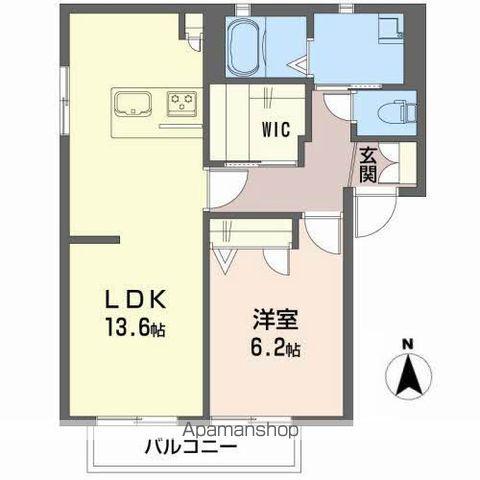 アピア古川北(2LDK/2階)の間取り写真