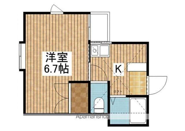 オーレリアン(1K/2階)の間取り写真