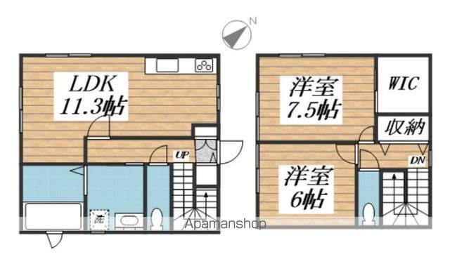 ファミールヴィラ深芝Ⅴ(2LDK/1階)の間取り写真