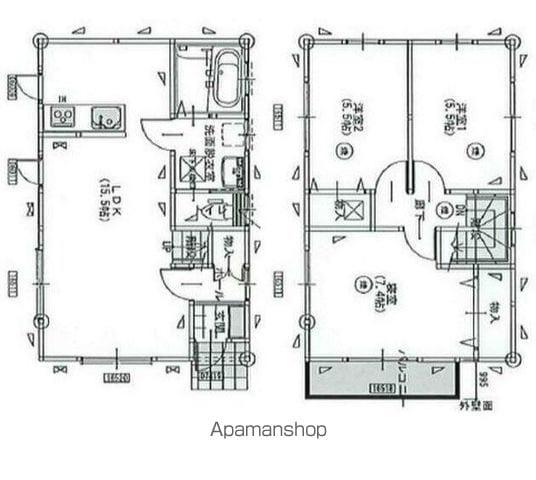 千代田・常磐緩行線 南柏駅 徒歩10分 2階建 築3年(3LDK)の間取り写真