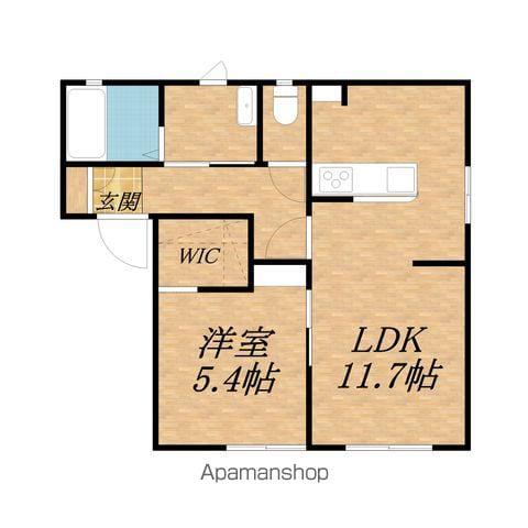 ニューシティハイツⅡ(2K/1階)の間取り写真