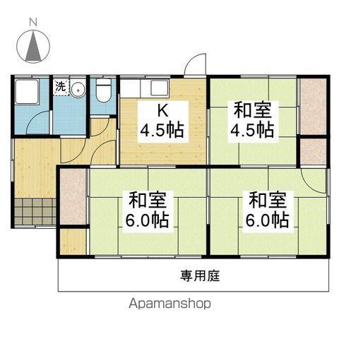 伊予鉄道横河原線 北久米駅 徒歩6分 1階建 築50年(3K)の間取り写真