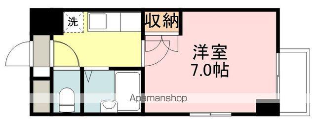 アイショウプラザ旭ヶ丘Ⅴ(1K/4階)の間取り写真