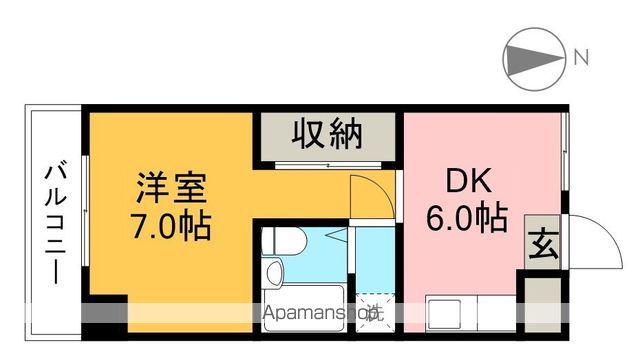 LB-1(1DK/5階)の間取り写真