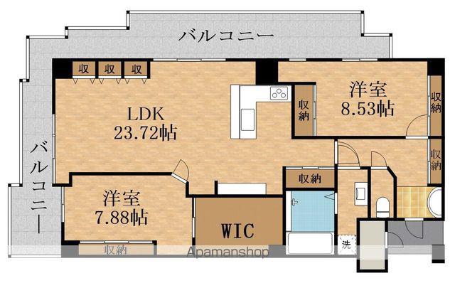 桜ノ宮リバーシティーNAC1(2LDK/19階)の間取り写真