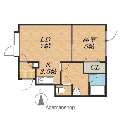 PEACE2(1LDK/2階)の間取り写真