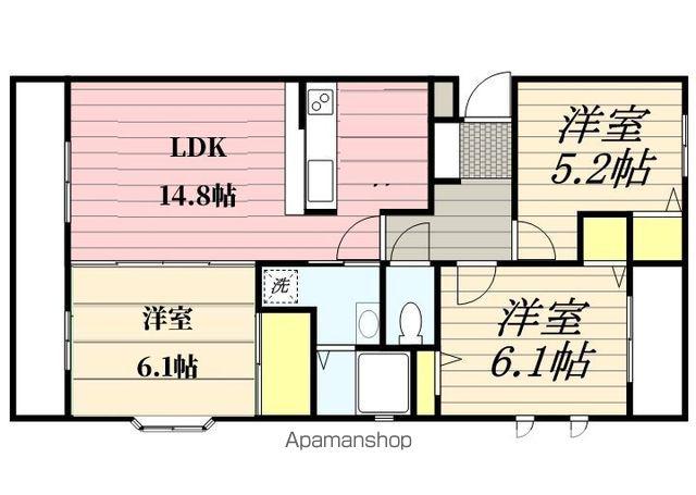 グランノーヴァ・ヤマナカ(3LDK/1階)の間取り写真