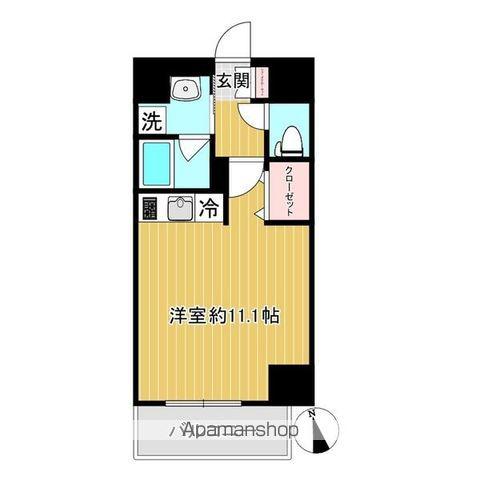 SHOKEN RESIDSENCE名古屋今池(ワンルーム/10階)の間取り写真