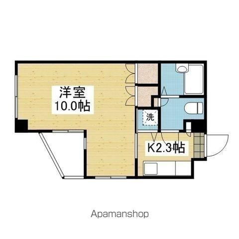ボンジョワール五番館(1K/4階)の間取り写真