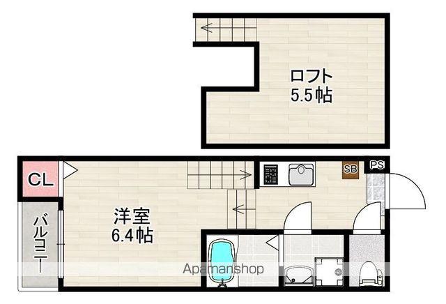 OBAHAUSE KANAYAMA(1K/1階)の間取り写真