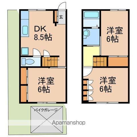富が丘テラスハウス(3DK)の間取り写真