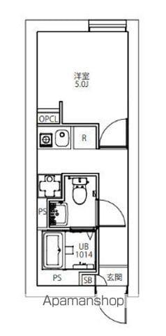 CITY WALK永福町(1K/1階)の間取り写真
