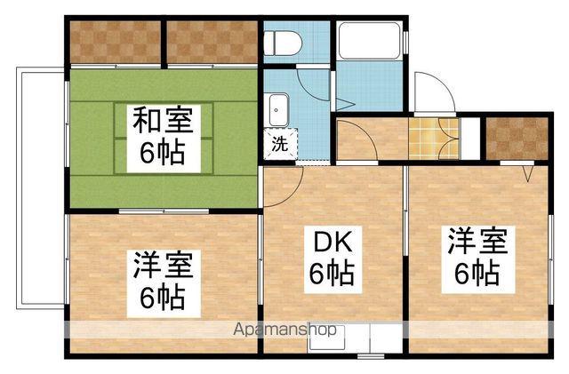 エスポワールもえぎ野B(3DK/2階)の間取り写真
