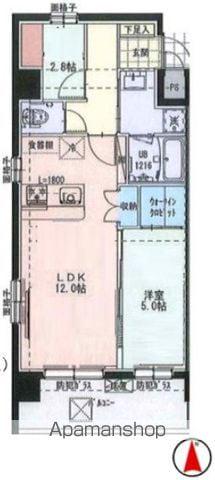 ULYSSES(1LDK/1階)の間取り写真