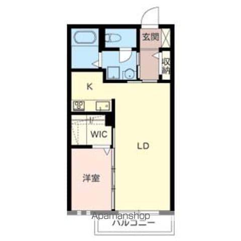 シティハウス住吉(1LDK/2階)の間取り写真